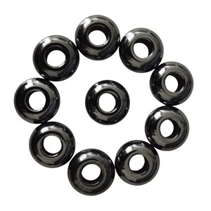 Nouvelles perles de pierres précieuses naturelles de haute couture, perles d'hématite à grand trou pour la fabrication de bijoux à porter au quotidien - Product Image 1