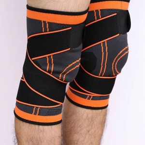 Rodillera de compresión elástica transpirable con soporte para gimnasio, entrenamiento, correr, levantamiento de pesas, baloncesto, protector de articulaciones - Product Image 6
