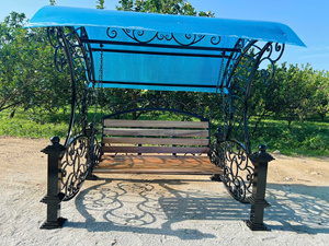 Columpio de Hierro Forjado Personalizado, Silla Columpio Decorativa de Hierro para Jardín con Acabado Antioxidante para Áreas de Relajación al Aire Libre - Product Image 4