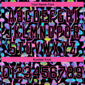 Custom Sublimated Polyester Basketball Jersey Unisex Sleeveless <b>Tank</b> <b>Top</b> Mushroom Pattern Black <b>Purple</b> TeamName 00 Quick Dry - Product Image 3