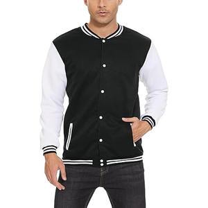 Chaqueta Varsity de Béisbol para Hombre OEM de Alta Calidad con Bordado Chenille y Mangas de Cuero Personalizadas - Product Image 2