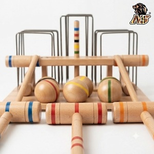 ค้อนไม้แข็งหลากสีอุปกรณ์กีฬามืออาชีพสำหรับสวน Croquet - Product Image 6