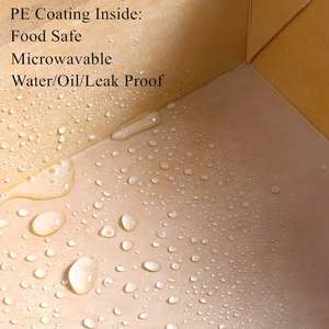 Caja de Embalaje de Alimentos Desechable de Papel Kraft con Ventana Transparente para Ensaladas, Panadería y Comidas, Proveedor Mayorista OEM ODM - Product Image 4