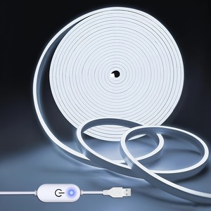 Bande lumineuse <span class=keywords><strong>LED</strong></span> 5V à éclat doux Ra80, dimmable, 120 <span class=keywords><strong>LED</strong></span>/m, <span class=keywords><strong>ruban</strong></span> flexible pour éclairage dissimulé de plafond et décoration intérieure - Product Image 1