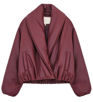 Veste de mode streetwear pour femmes, veste en cuir PU à fermeture éclair courte personnalisable, vente en gros, veste élégante hip-hop pour femmes