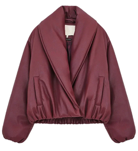 Veste de mode streetwear pour femmes, veste en cuir PU à fermeture éclair courte personnalisable, vente en gros, veste élégante hip-hop pour femmes - Product Image 1