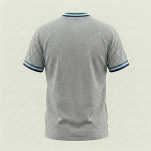 T-shirt de sport personnalisé pour homme, léger, respirant, col en V, vêtements de fitness décontractés pour l'entraînement - Product Image 4