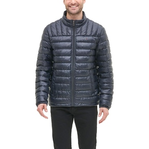 <b>Men</b>’s Winter Puffer Jacket Leather Look <b>Hooded</b> <b>Coat</b> <b>Fur</b> Trim Warm Quilted Jacket Casual Outdoor Fashion OEM Private Label - Product Image 1