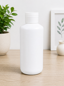 300ml boston white with <b>plain</b> <b>cap</b> and inner hdpe bottle - Product Image 1