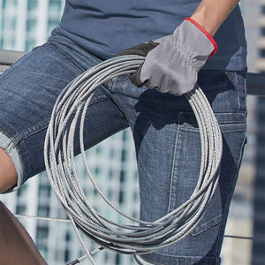 Guantes de Trabajo de Cuero Antiestáticos y Anticorte en Oferta, para Hombre y Mujer, con Puño Elástico, Guantes de Seguridad para Trabajo Manual - Product Image 5