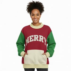 Sweat-shirt long en tricot pour femme, col montant oversize, en molleton épais, tissu d'hiver, toucher doux et confortable, style streetwear, confort décontracté - Product Image 4