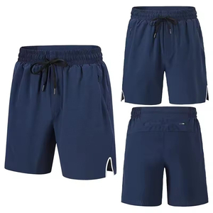 Shorts de course personnalisés pour hommes, vêtements de sport respirants, fabricant d'articles de fitness athlétique, export OEM Pakistan - Product Image 2