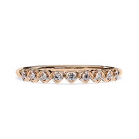 Bague unisexe en or 10 carats avec diamant de laboratoire à précision exceptionnelle, taille Cœur et Flèches, finition polie miroir, ajustement confortable et structurelle, bande intérieure