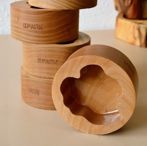 Portavelas de madera Yin Yang para el hogar, bodas, eventos y regalos, vela artesanal en forma de cuenco para decoración de mesa y aromaterapia - Product Image 4