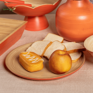 Plato de Bambú Natural Hecho a Mano, Ecológico, para Servir en el Hogar y la Cocina - Product Image 2