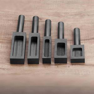 Crucible en graphite de haute pureté RA 50g <span class=keywords><strong>100g</strong></span> pour la fusion de l'or, de l'<span class=keywords><strong>argent</strong></span>, de l'aluminium, la coulée de métaux précieux, la formage de bijoux et les lingots - Product Image 6