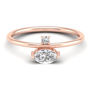 Anillos de Compromiso REYES Personalizables de Plata de Ley 925 con Corte Ovalado de 0.53 Quilates de Moissanita, Estilo Clásico, Regalo de Boda, Joyería Fina - Product Image 6