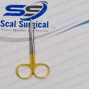กรรไกรตัดเส้นเอ็น Stevens ระดับมืออาชีพ ขนาด 11.5 ซม. ด้ามจับสีทอง ทำจากสแตนเลสสตีลคมกริบ สำหรับการผ่าตัด - Product Image 2