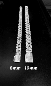 Cuban Link D-VVS1 Clarity Moissanite Diamond Bracelet 925 Silver Iced Out Chain Luxury Hip Hop Jewelry for <b>Men</b> Women Gift - Product Image 3