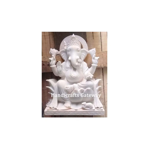 Gorgeous Makrana Marble Ganesha God Idol - Product Image 1