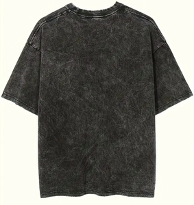 เสื้อยืดคอตตอนคุณภาพสูงทรงหลวมสไตล์สตรีทสำหรับผู้ชาย เหมาะสำหรับฤดูร้อน - Product Image 1