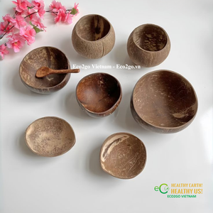 Tazón de Cáscara de Coco Hecho a Mano al por Mayor, Vajilla Reutilizable Ecológica y Natural Hecha en Vietnam - Product Image 4