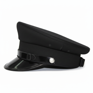 Casquette à visière noire personnalisée haut de gamme unisexe pour uniforme de service – Vêtement de tête professionnel décontracté – Grande Vente - Product Image 3