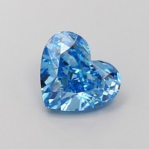 Diamant de laboratoire CVD bleu vif fantaisie, taille cœur modifiée, 1,14 carat, clarté VS1, polissage excellent, pierre précieuse de luxe haut de gamme - Product Image 1