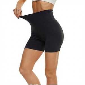 Women's High Waist Gym Shorts Solid Yoga Sports Fitness Pants <b>Tummy</b> <b>Control</b> Scrunch Butt Workout Cycling Athletic Leggings - Product Image 6