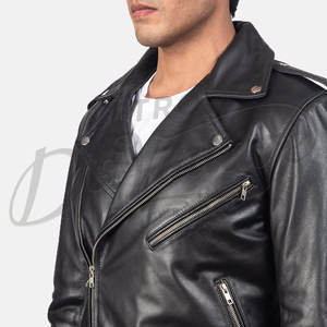 Blouson aviateur en cuir marron clair pour homme avec col en fourrure de gingembre, manteau d'hiver en peau de mouton véritable, doublure polaire chaude - Product Image 3