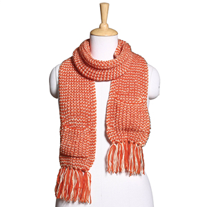 All-Weather Unisex Knitted Scarf-Versatile Warm Winter <b>Wrap</b>-Custom Logo Soft Pique Knit <b>Neck</b> Warmer Striped/Solid Pattern High - Product Image 4