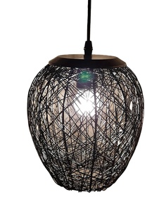 Lustre en métal de haute qualité décoration suspendue nouveauté prix bas couleur noire lampe suspendue décoration de la maison et de l'hôtel - Product Image 2