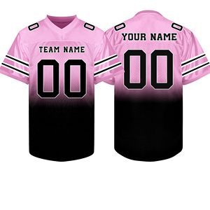 เสื้อฟุตบอลอเมริกันแบบทีมสั่งทำพิเศษ ผ้าตาข่าย ปักโลโก้ พิมพ์ลาย ชุดกีฬา ชุดยูนิฟอร์มสโมสร ผู้ผลิต - Product Image 1