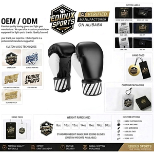 Guantes de Boxeo de Cuero de Primera Calidad con Agarre Personalizable, Diseño Superior, Venta al Por Mayor, Guantes de Boxeo de Dedo Completo - Product Image 6