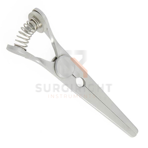 Pince Glover Bulldog avec vis de réglage à ressort, 9 cm de longueur, mâchoires courbées de 4 cm, instrument chirurgical médical, Blush Surgical Hospital MOL CE - Product Image 2