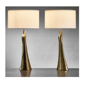 โต๊ะอลูมิเนียมสีบรอนซ์เข้มสำหรับห้องนั่งเล่นทางเดินข้างเตียงเป็นมิตรกับสิ่งแวดล้อมตกแต่งไฟกลางคืนสีโลหะ - Product Image 1