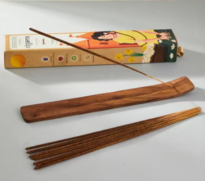 ที่วางธูปไม้หอม 23 ซม. ที่เผาธูปแบบเส้น งานฝีมือฐานไม้จันทน์หอม ของตกแต่งบ้าน - Product Image 5
