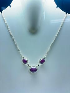 Anniversary Gift For Her Star <b>Ruby</b> Gemstone Chain <b>Necklace</b> 925 Sterling Silver - Product Image 1