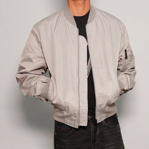 Custom Logo Men Blank Bomber <b>Jackets</b> Casual Slim Lightweight Outwear Sportswear Coat Breathable Baseball <b>Jacket</b> - Product Image 5