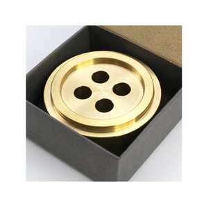 Antique Round Brass Paper Weight handmade Wholesale Gold plated Pure Brass Paper Weight For Office Tableware item - Product Image 4