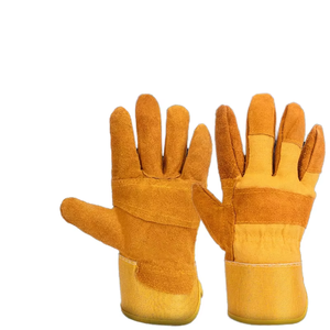 ถุงมือหนังแท้แบบยาว ป้องกันความร้อน สำหรับงานเชื่อมและบาร์บีคิว - Product Image 3