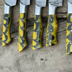 Juego de cuchillos de chef profesionales de acero de Damasco, colección de utensilios de cocina de varias piezas para expertos culinarios y cocineros caseros - Product Image 4