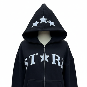 Nuevo estilo, mejor material, sudadera con capucha y cremallera, logotipo bordado personalizado, precios económicos, fabricante líder, sudaderas personalizadas para hombre. - Product Image 5