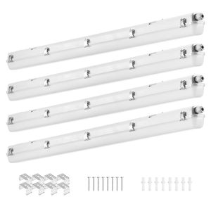 Lampada LED Impermeabile 4FT 40W 5000K Colore Selezionabile 5400/6400/7400LM Regolabile IP65 - Product Image 1