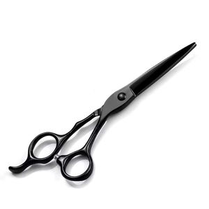 Ciseaux de toilettage professionnels 2026 à lame courbée en acier inoxydable allemand, cisailles à effiler avec vis réglable et repose-doigt fixe - Product Image 3