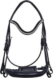 Bridon d'équitation en cuir de qualité supérieure, nouveau style western, magnifiques bridons en cuir avec rênes en cuir - Product Image 4