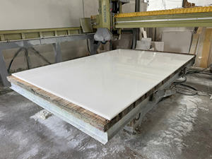 Losas de Mármol de Calcita 100% Natural, Color Blanco Lechoso, Procesadas en Fábrica, Modernas, Pulidas, Resistentes al Agua, Ecológicas y Duraderas - Product Image 4