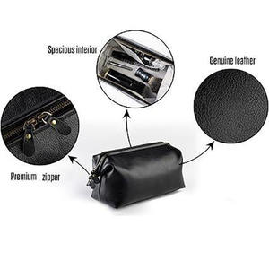 Bolsa de Cosméticos Personalizada al por Mayor para Hombre, Neceser de Viaje, Organizador de Maquillaje, Bolsa de Afeitado, Bolsas de Aseo de Cuero PU de Lujo para Hombre - Product Image 6
