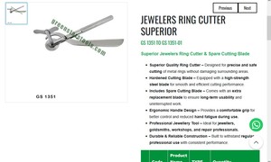 Superior Jewelers <b>Ring</b> <b>Cutter</b> With Spare Blade Professional Jewelry Cutting Tool |Item No GS-1351 - Product Image 3