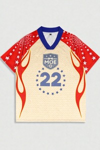 เสื้อฟุตบอลโลโก้แบบกำหนดเอง เสื้อฟุตบอลคุณภาพสูง ปักลายแบบย้อนยุค ชุดฟุตบอล เสื้ออเมริกันฟุตบอล ผู้จำหน่าย - Product Image 3